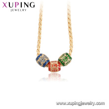 44948 Xuping высокое качество 18k позолоченные красочные ожерелья 